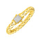 Woven Rope Bracelet with Diamond Accented Clasp in 14k